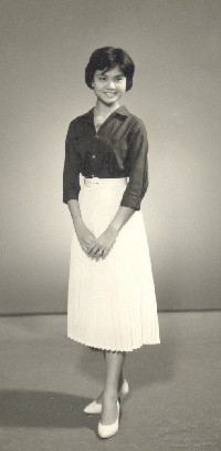 Studio portrait of Leong Siew-Yue (later Siew-Yue Killingley) 1958